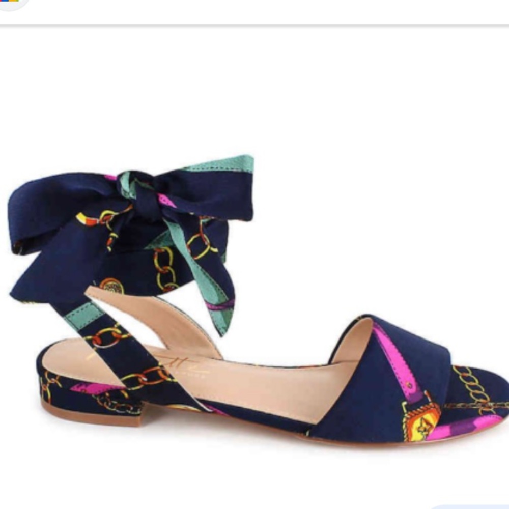 Nanette Lenore Tie Back Sandal Size 8